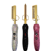 Hot Comb Crystal Encrusted
