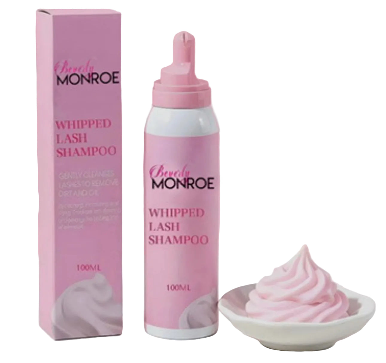Whipped Lash & Brow Shampoo /Eye Brush Duo