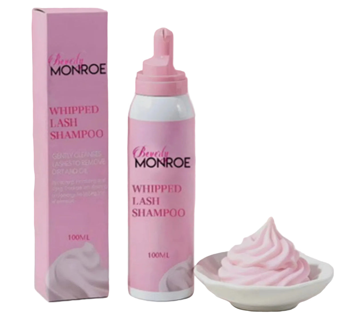 Whipped Lash & Brow Shampoo /Eye Brush Duo