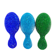 Crystal Encrusted Mini Brush-Hot Tropics