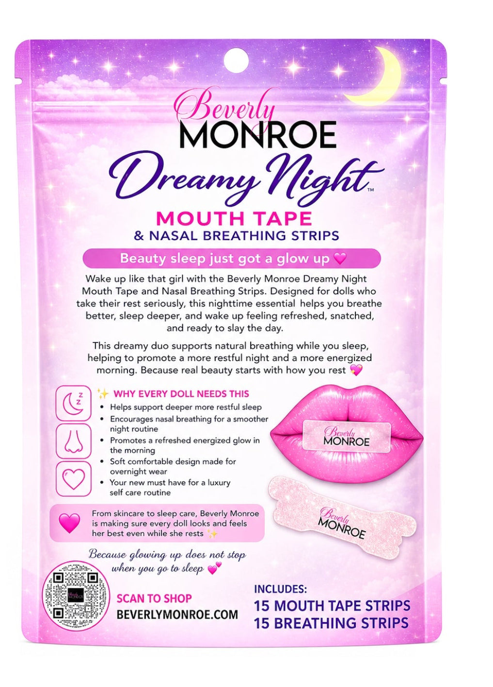 Dreamy Night Mouth Tape & Nasal Breathing Strips