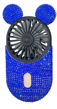 Crystal Encrusted Fan-Hot Tropics