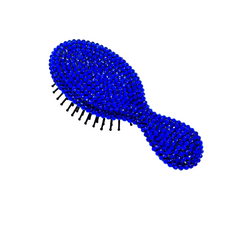 Crystal Encrusted Mini Brush-Hot Tropics