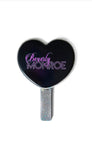 Heart handheld mirror