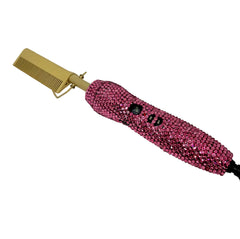 Hot Comb Crystal Encrusted